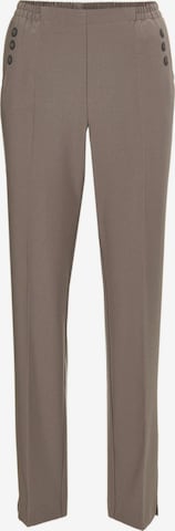 Goldner Trousers with creases in Beige: front