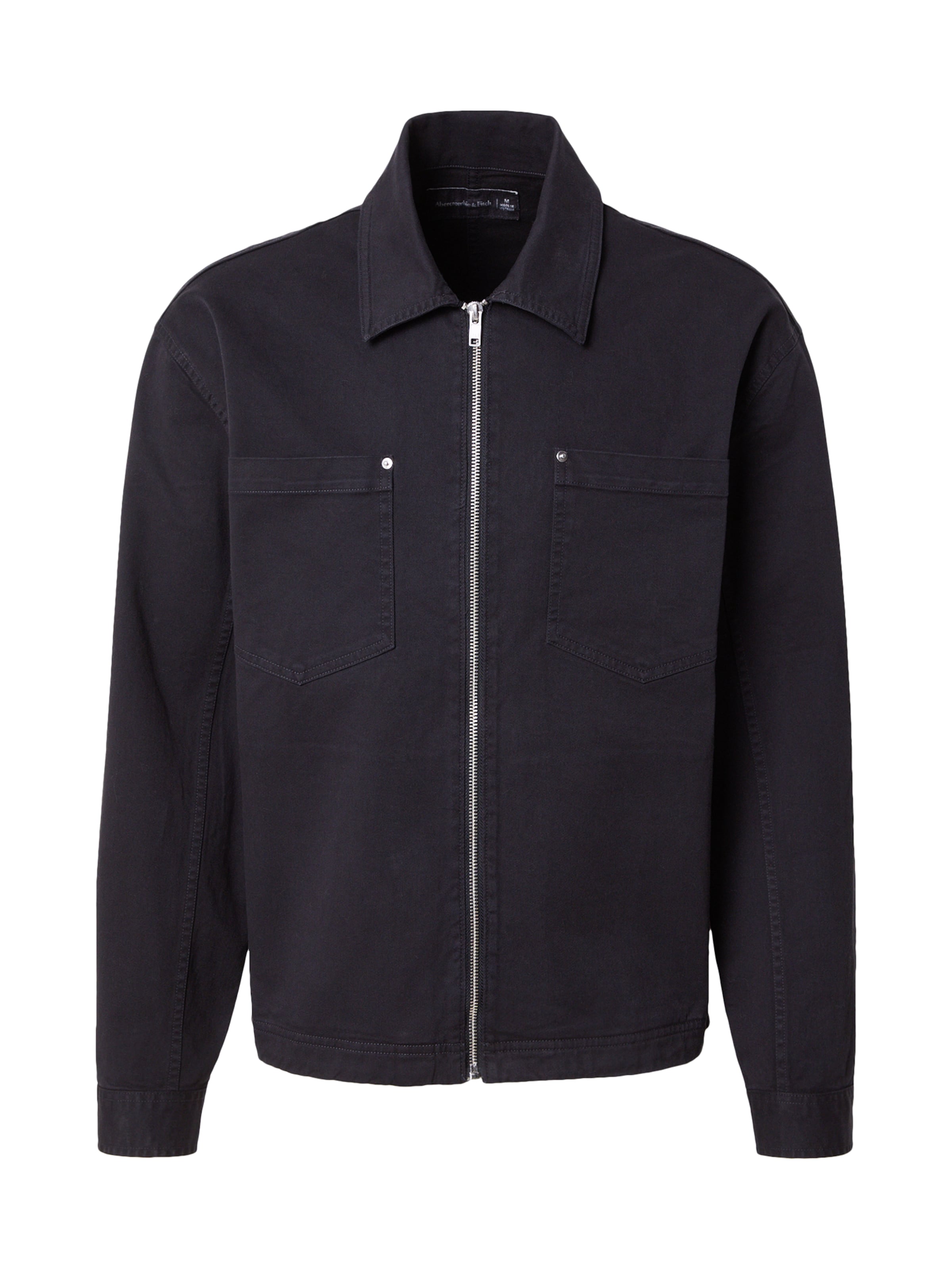 Abercrombie & Fitch Tavaline suurus Kevad-sügisjope, värv must: eest vaates