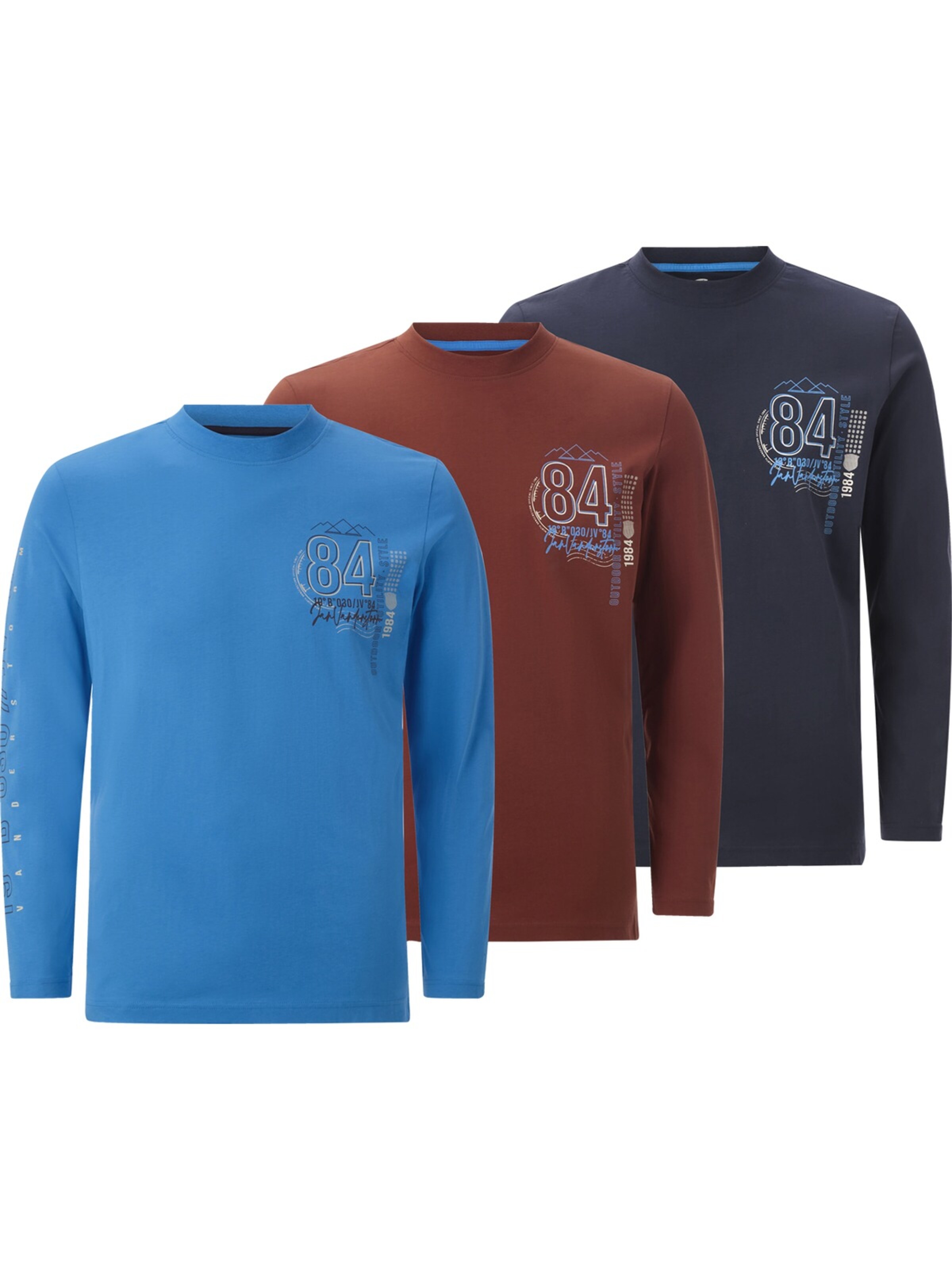 Jan Vanderstorm Shirt 'Norgard' in Blue: front