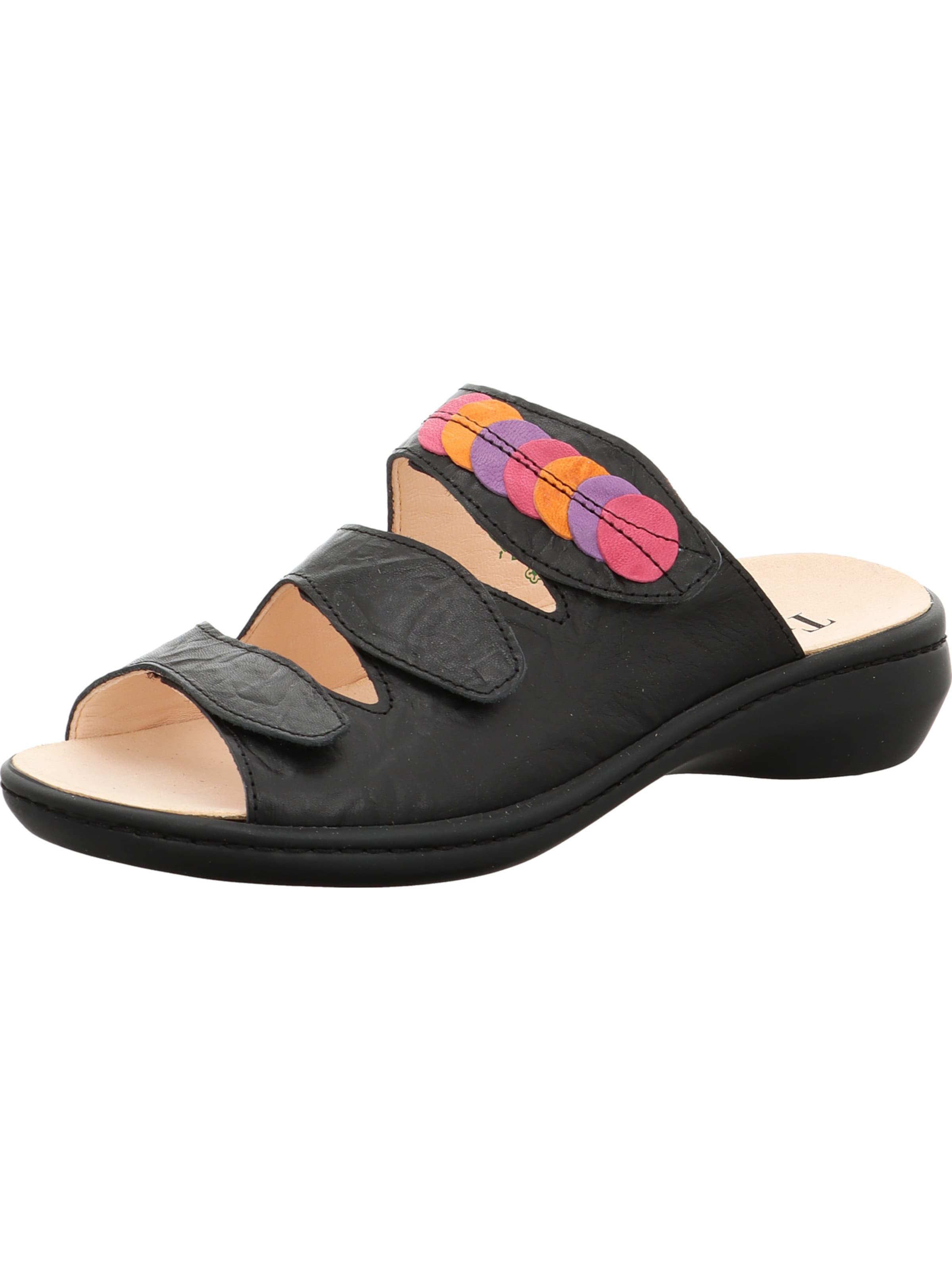 THINK! Mules 'Camilla' in Black: front