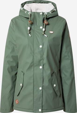 Ragwear Between-Season Jacket 'Marge' in Green: front