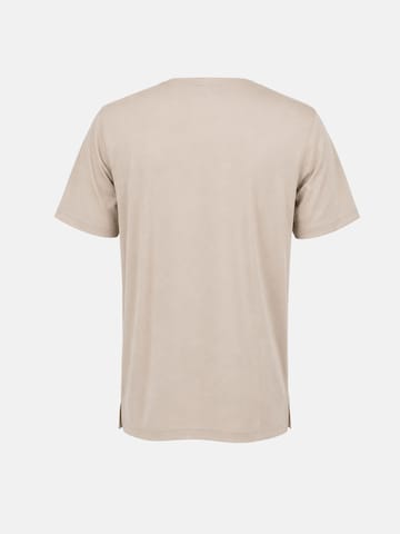 Ragman Shirt 'ROUND NECK SOLID' in Beige