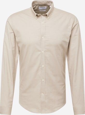 Chemise Lindbergh en beige : devant
