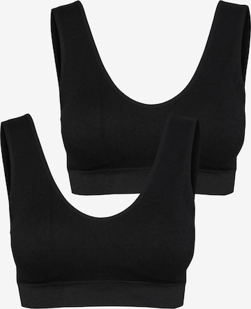 VERO MODA Bustier BH 'Agnes' in Zwart: voorkant