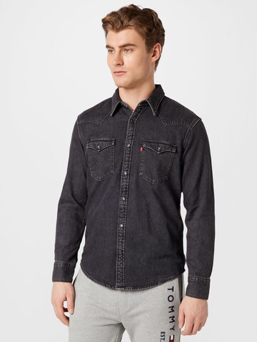 LEVI'S ® Regularny krój Koszula 'Barstow Western Standard' w kolorze czarny: przód