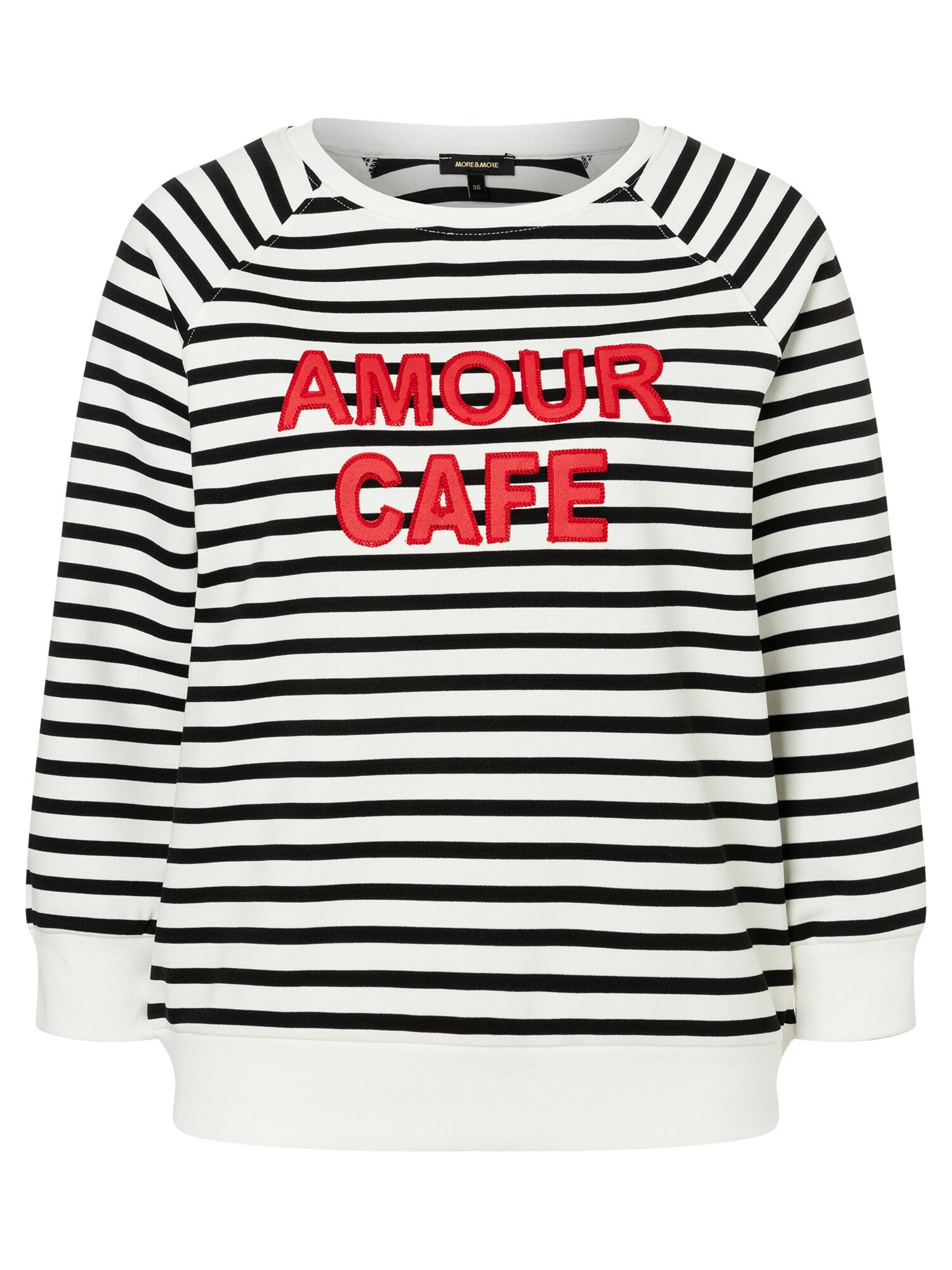 MORE & MORE Sweatshirt in Weiß: Vorderseite