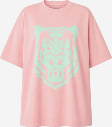 Worldclassca Oversizeshirt 'Oversize T-Shirt "Tiger"' in Orange: Vorderseite