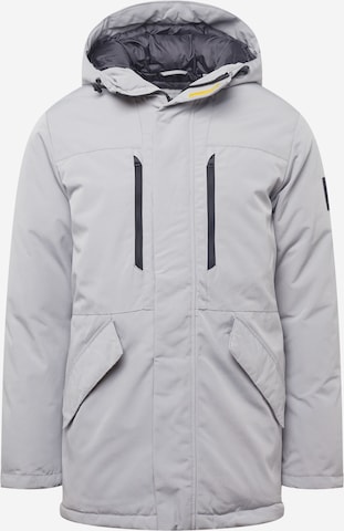 Parka mi-saison 'BACH' JACK & JONES en gris : devant