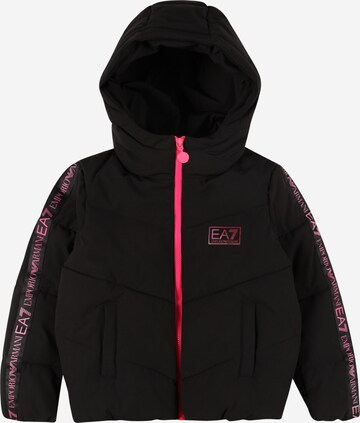 EA7 Emporio Armani Winter Jacket in Black: front