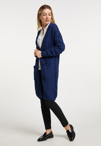 Usha Knit Cardigan in Blue