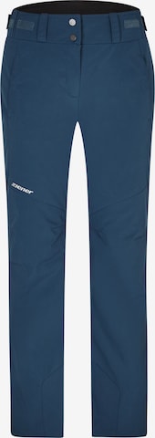 ZIENER Regular Workout Pants 'TALINA' in Blue: front