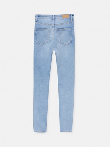 Pull&Bear Skinny Farmer - kék