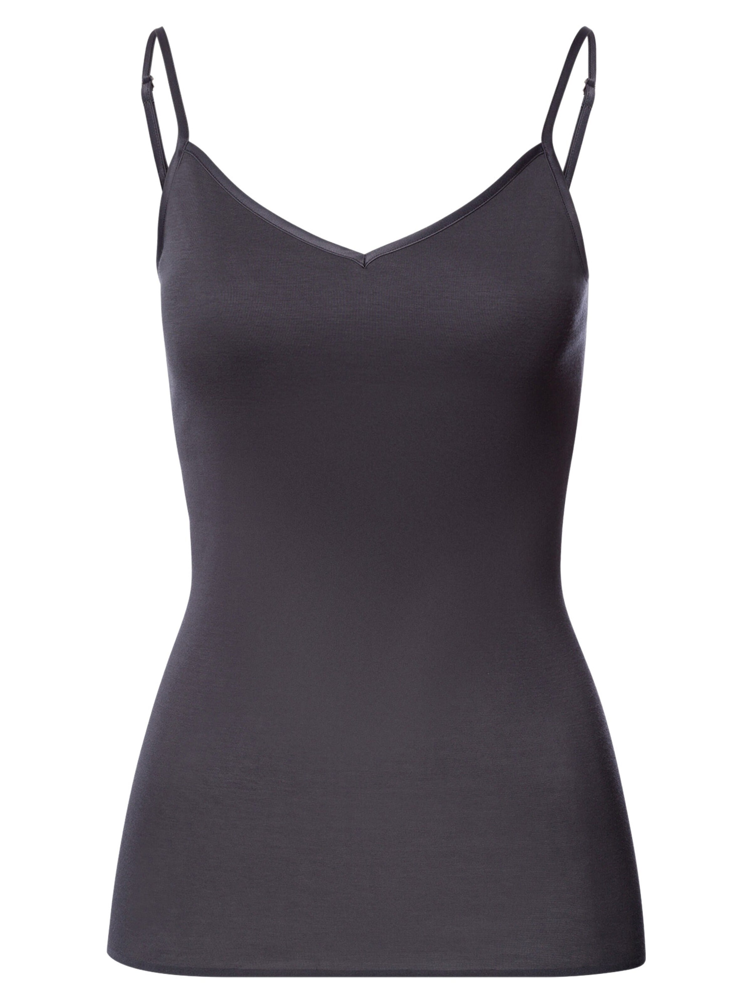 Maillot de corps 'Cotton Seamless' Hanro en gris : devant