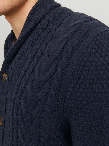 JACK & JONES Knit Cardigan 'CRAIG' in Blue