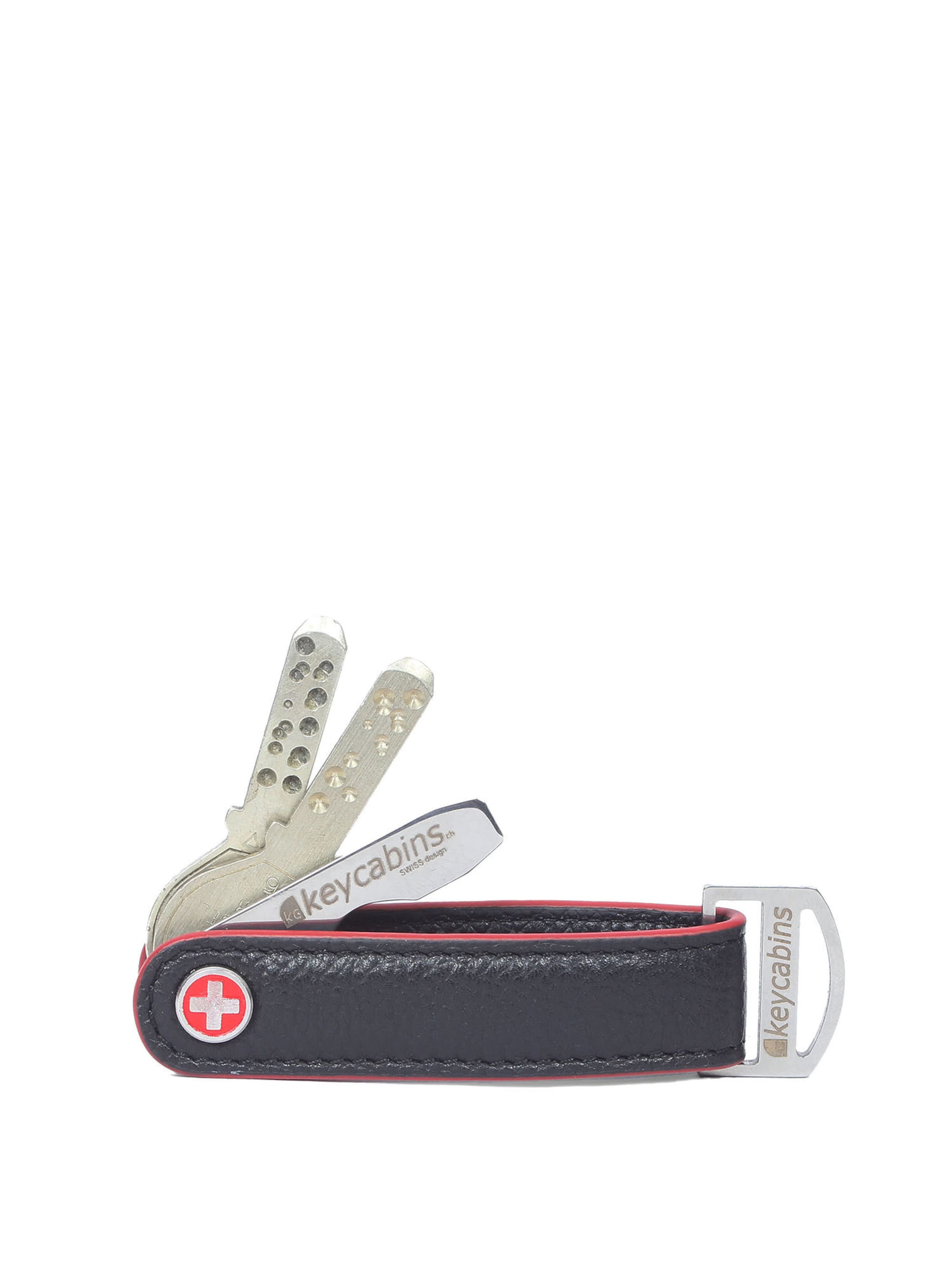 Portachiavi 'Loop S4' di keycabins in nero: frontale