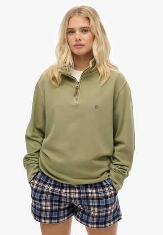 Pull-over 'Essential' Superdry en vert : devant