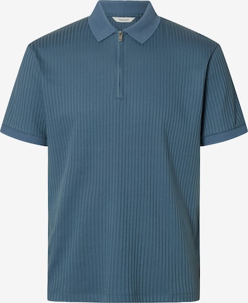 T-Shirt 'SLHFave' SELECTED en bleu : devant