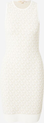 MICHAEL Michael Kors - Vestido de punto en beige: frente