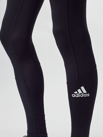 melns ADIDAS SPORTSWEAR Šaurs Sporta bikses