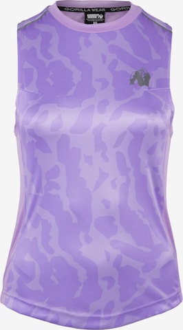 Gorilla Wear Sports Top 'Raleigh' in Purple: front