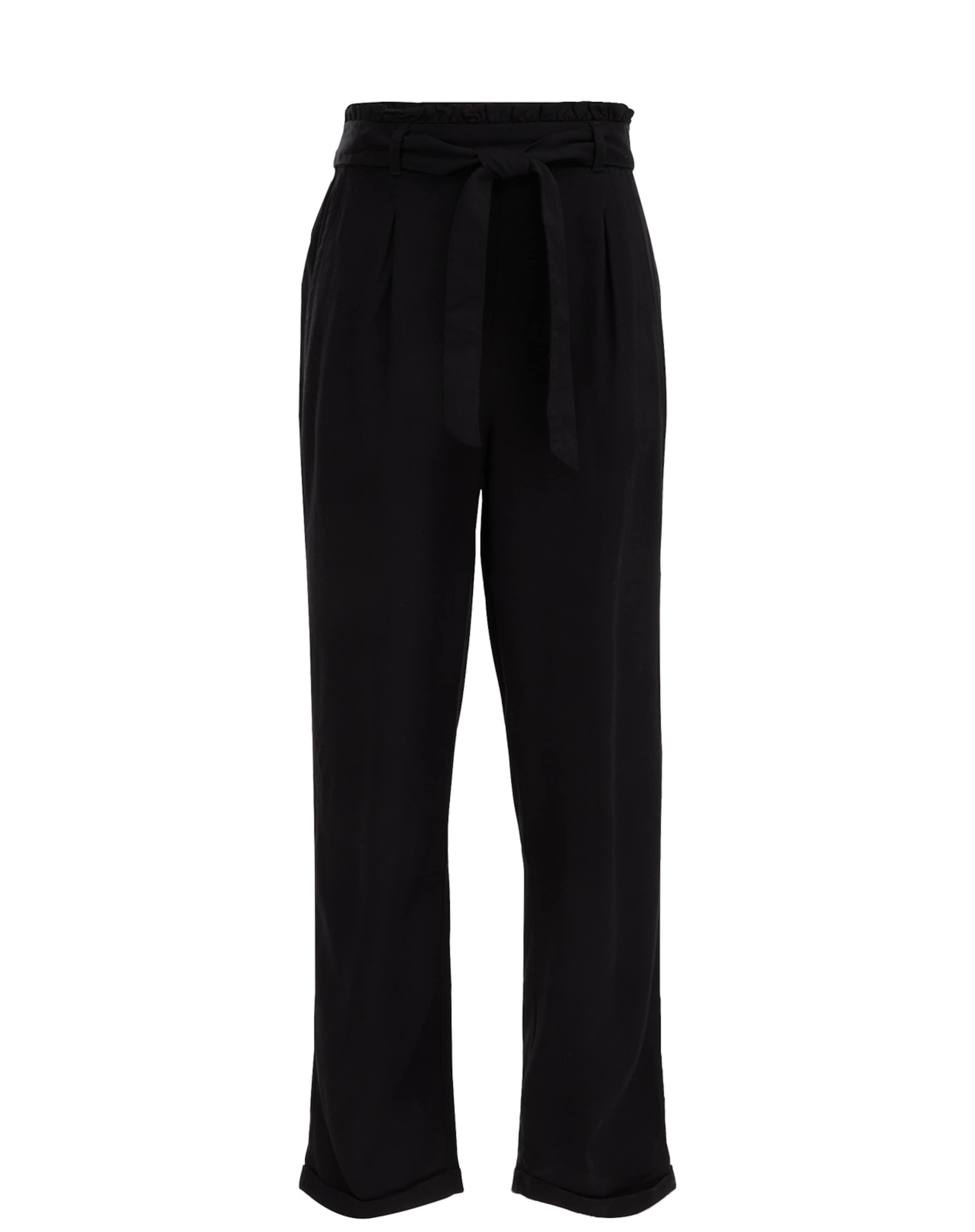 WE Fashion - Tapered Pantalón en negro: frente