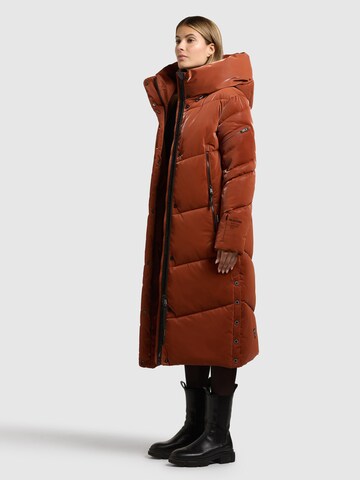 khujo Χειμερινό παλτό 'Pulset Shiny' σε πορτοκαλί