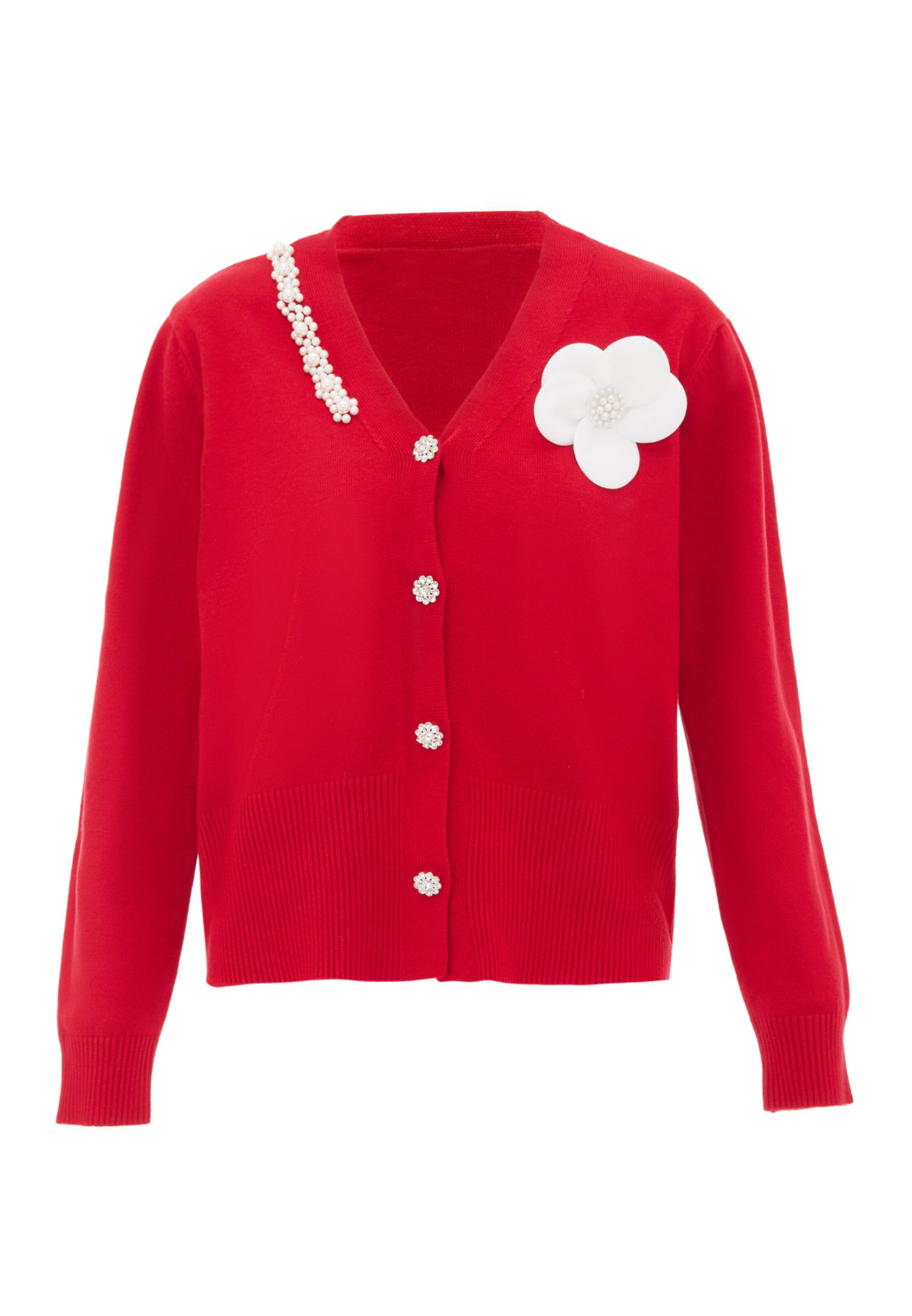 ZITHA Strickjacke in Rot: Vorderseite