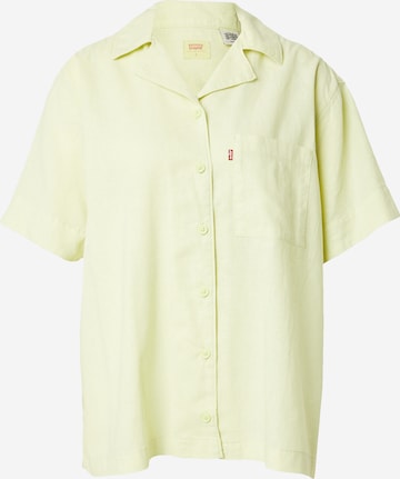 LEVI'S ® - Blusa 'Ari Short Sleeve Resort Shirt' en amarillo: frente