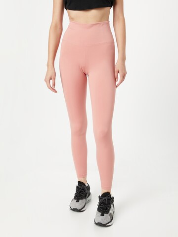 NIKE - Skinny Pantalón deportivo 'One' en rojo: frente