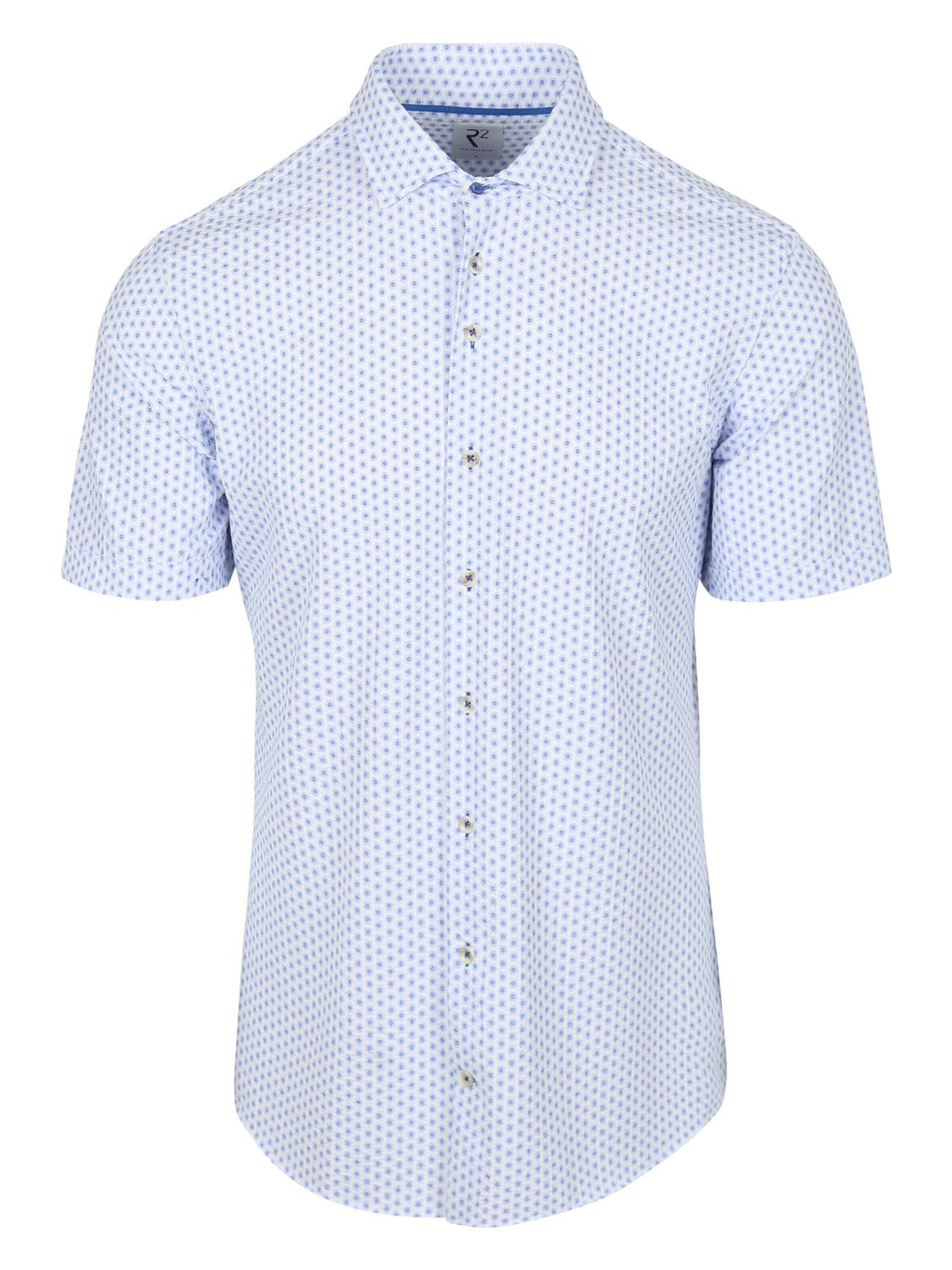 R2 Amsterdam Regular fit Button Up Shirt in Blue: front
