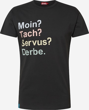 Derbe T-Shirt in Schwarz: predná strana