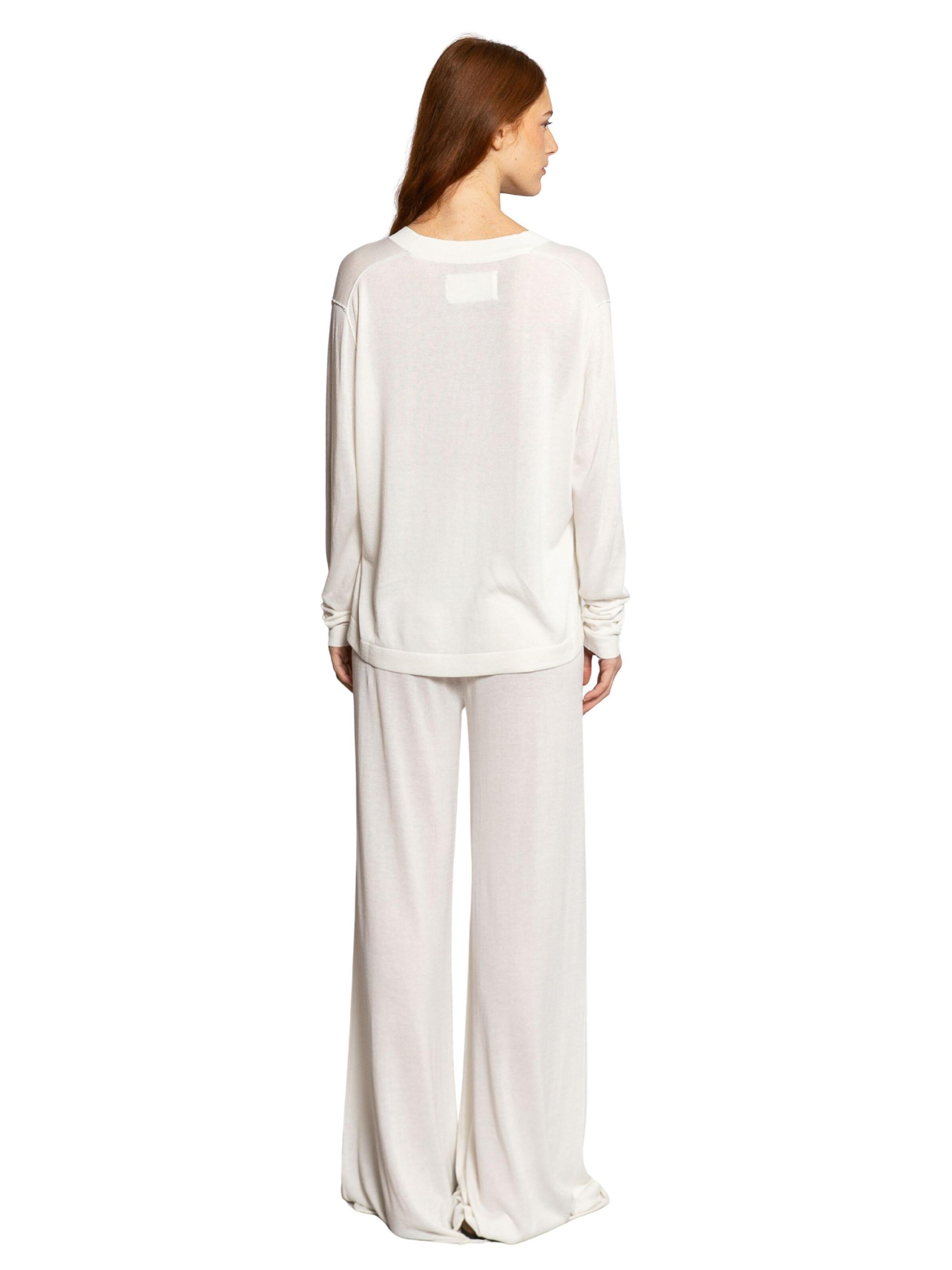 Loosefit Pantalon 'Bambou & Coton' LDB en blanc
