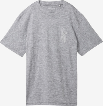 T-Shirt TOM TAILOR DENIM en gris : devant