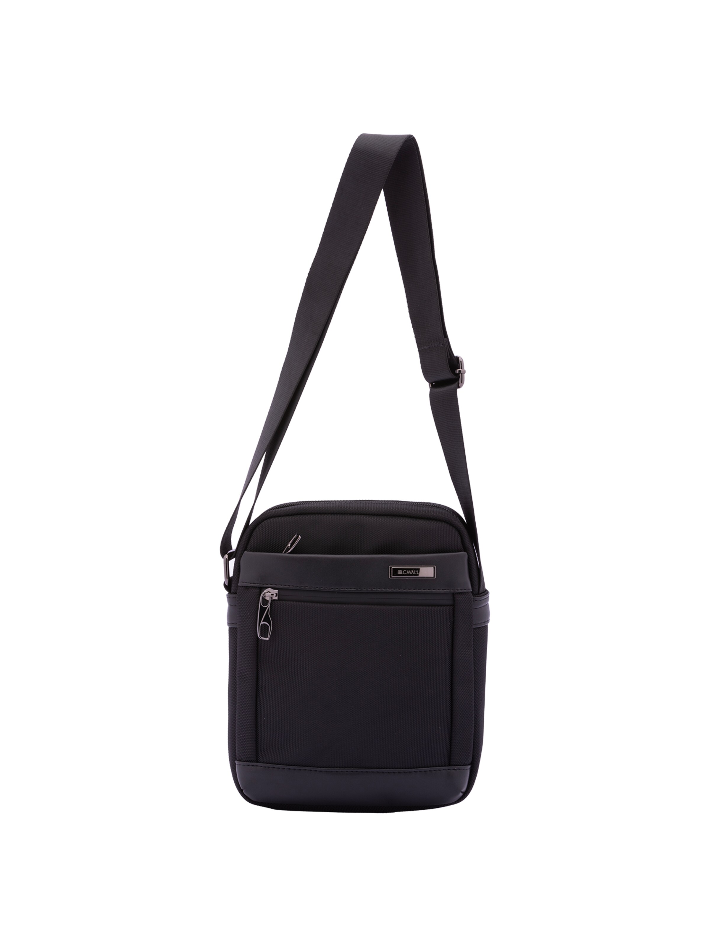 Borsa a tracolla 'Borsa a Tracolla Uomo B Cavalli Poliestere Zip Tasche Tracolla Regolabile' di B. Cavalli in nero: frontale