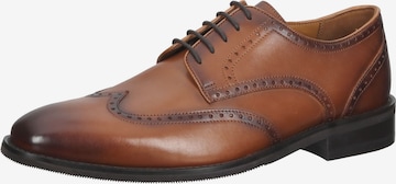 Chaussure à lacets Gordon & Bros en marron : devant