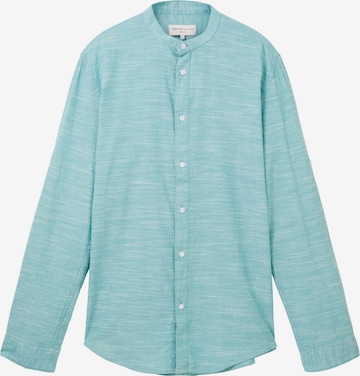 TOM TAILOR DENIM Button Up Shirt in Blue: front