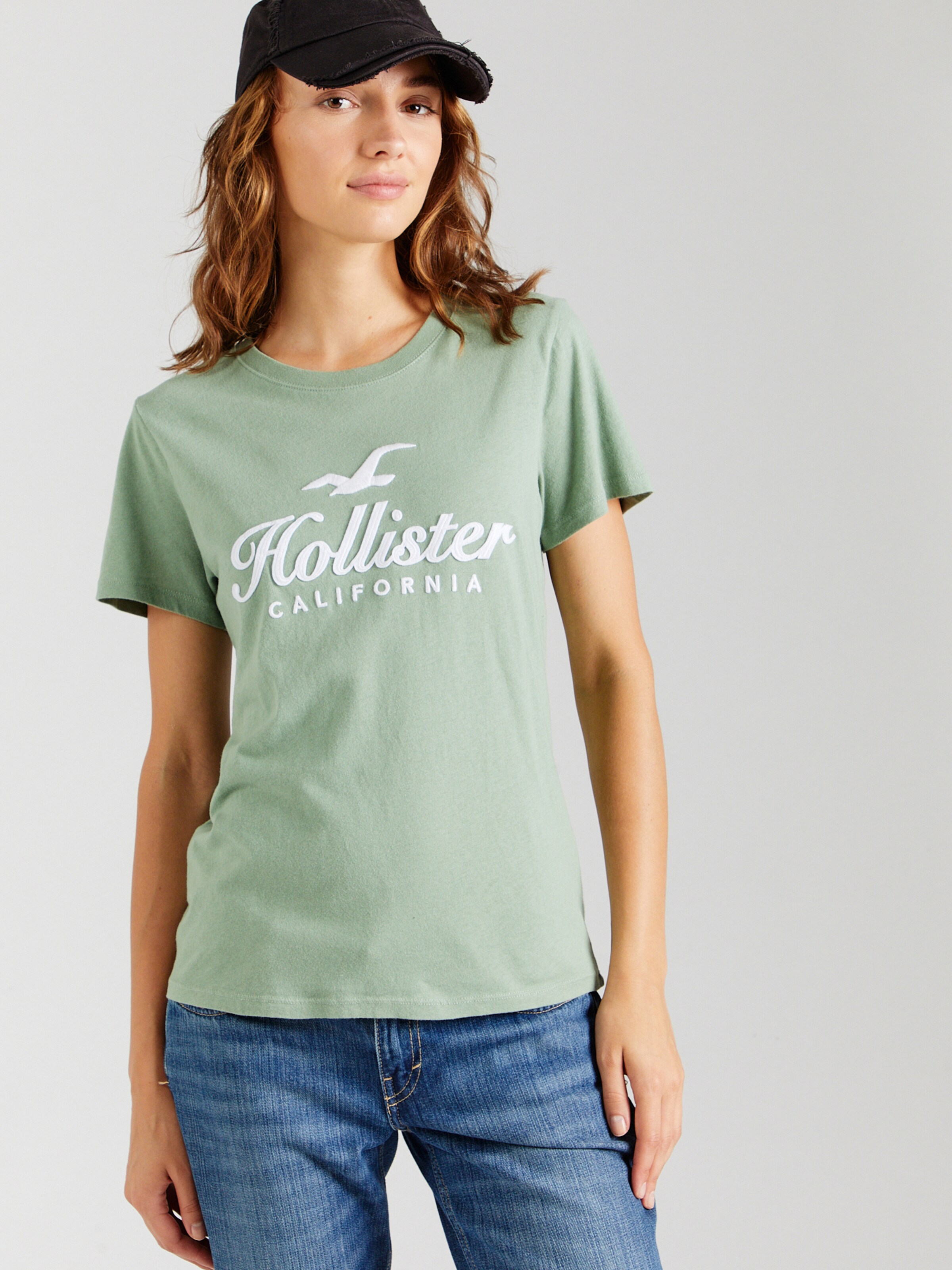 HOLLISTER Shirt in Green ABOUT YOU