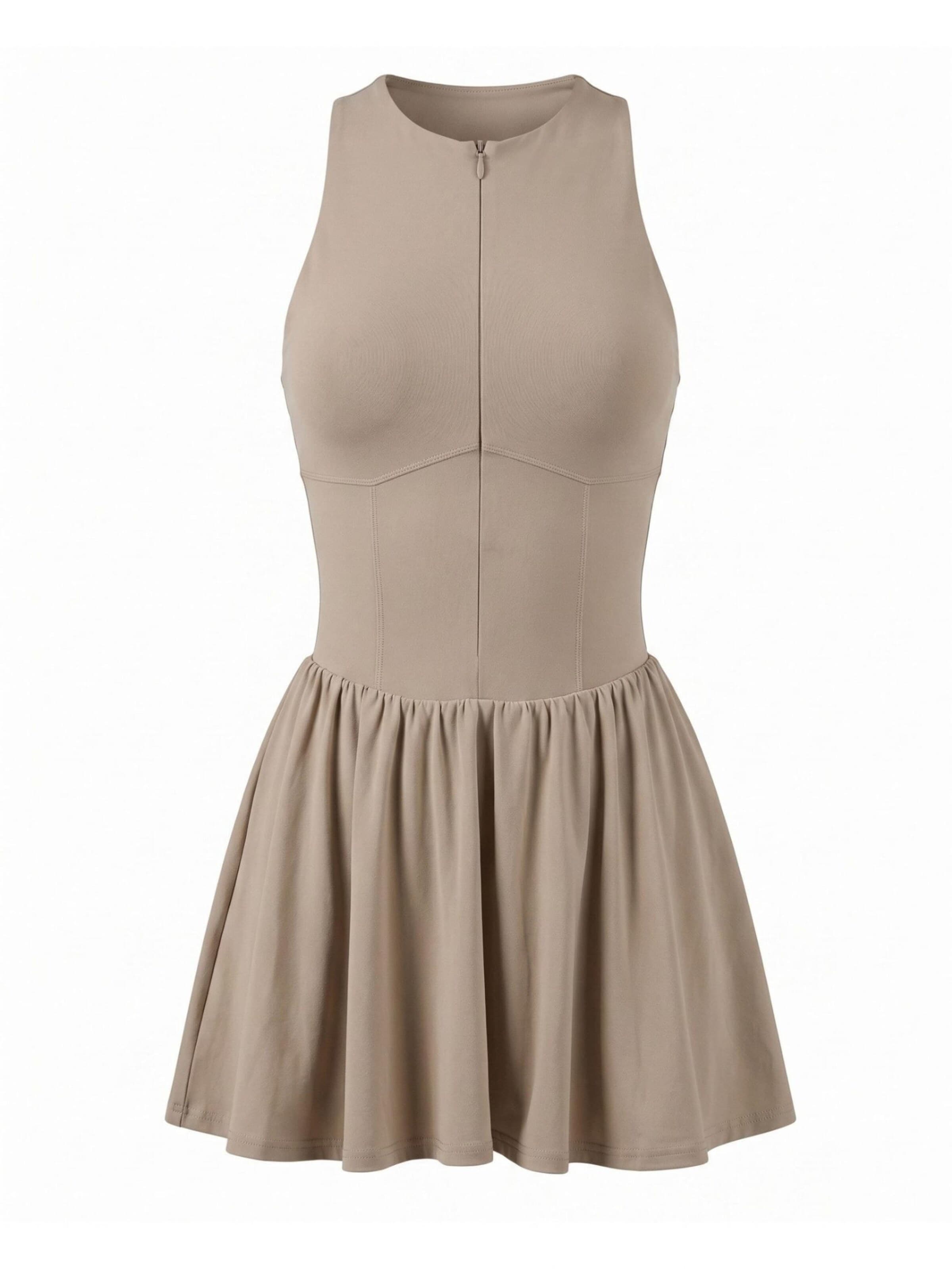 FemmeTone Sports Dress 'Nayeli' in Beige: front