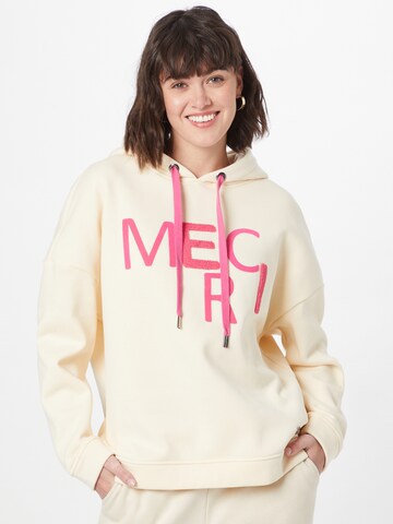 Key Largo - Sweatshirt 'MERCI' em bege: frente