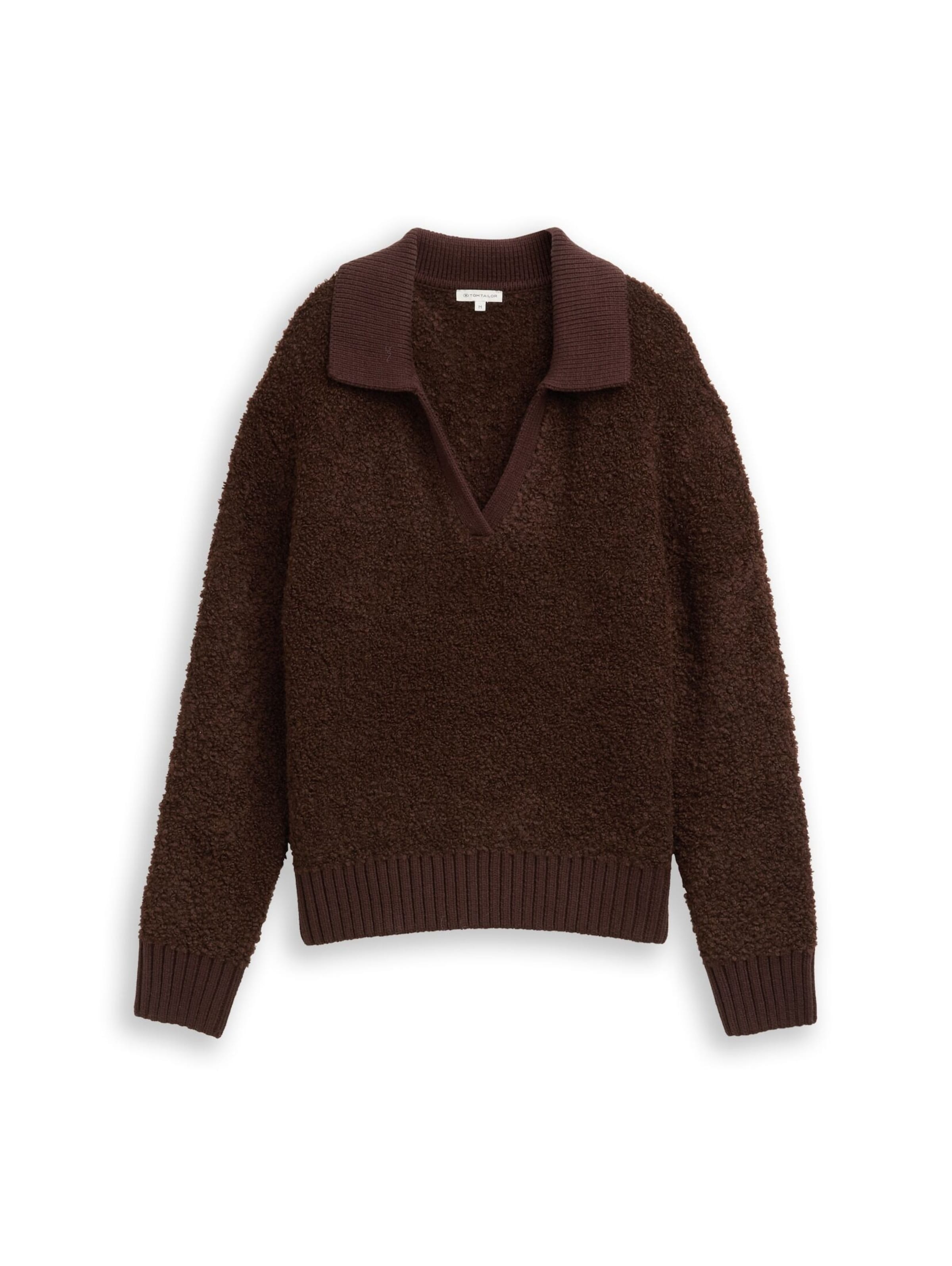 TOM TAILOR Sweater in Brown: front