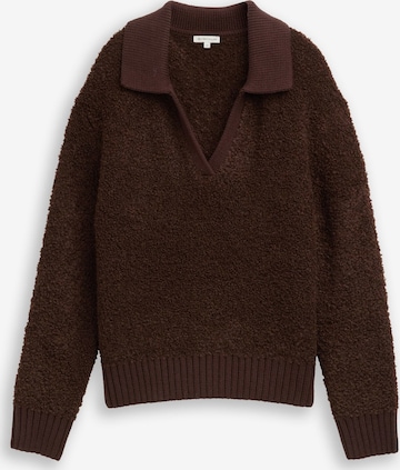 TOM TAILOR Sweater in Brown: front