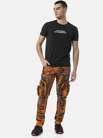 CIPO & BAXX Regular Jeanshose 'CD902' in Straight Fit in Orange