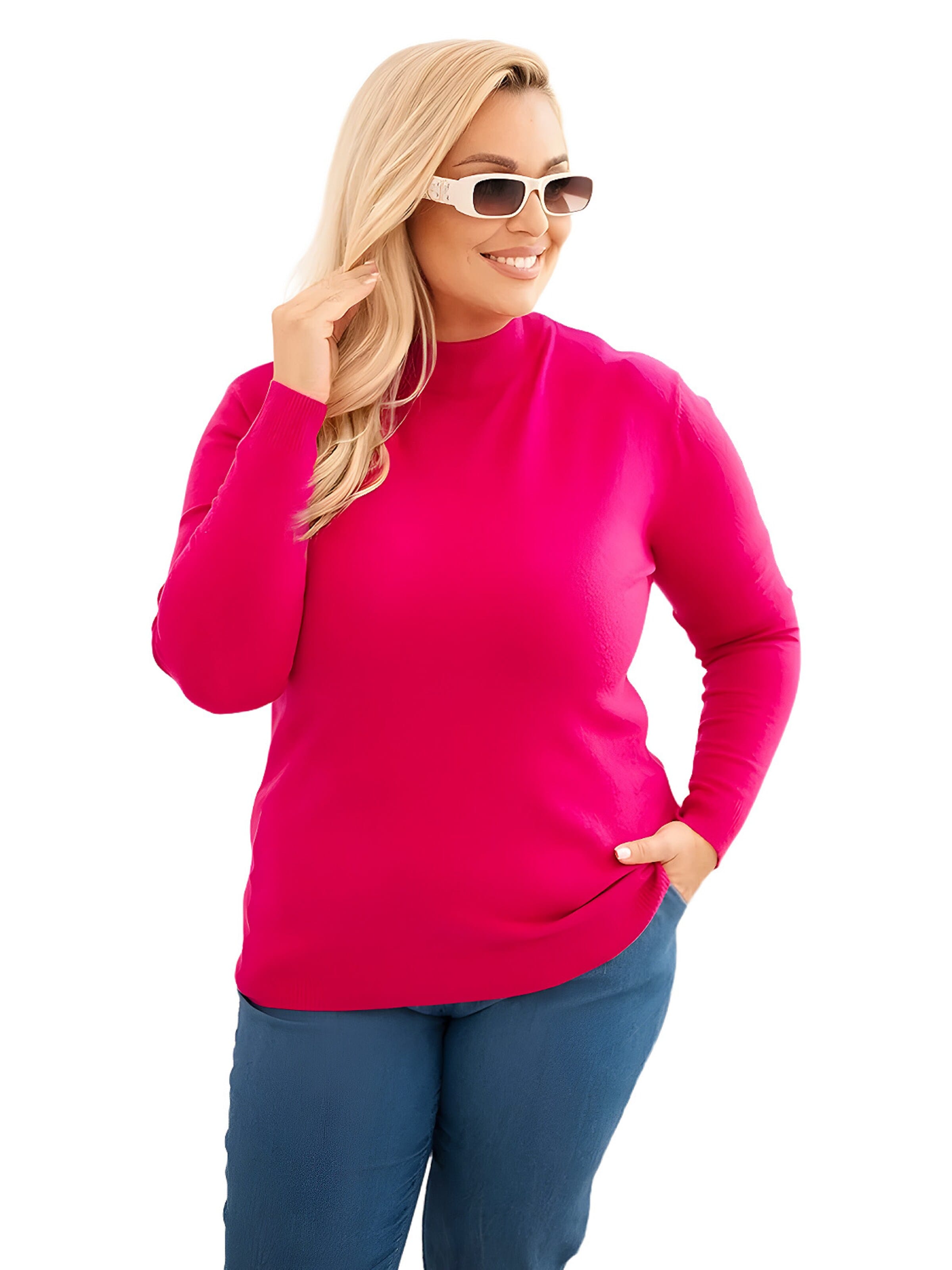 Lumera Svetr 'Rosalie' – pink: přední strana