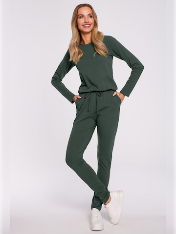 made of emotion - Jumpsuit en verde: frente