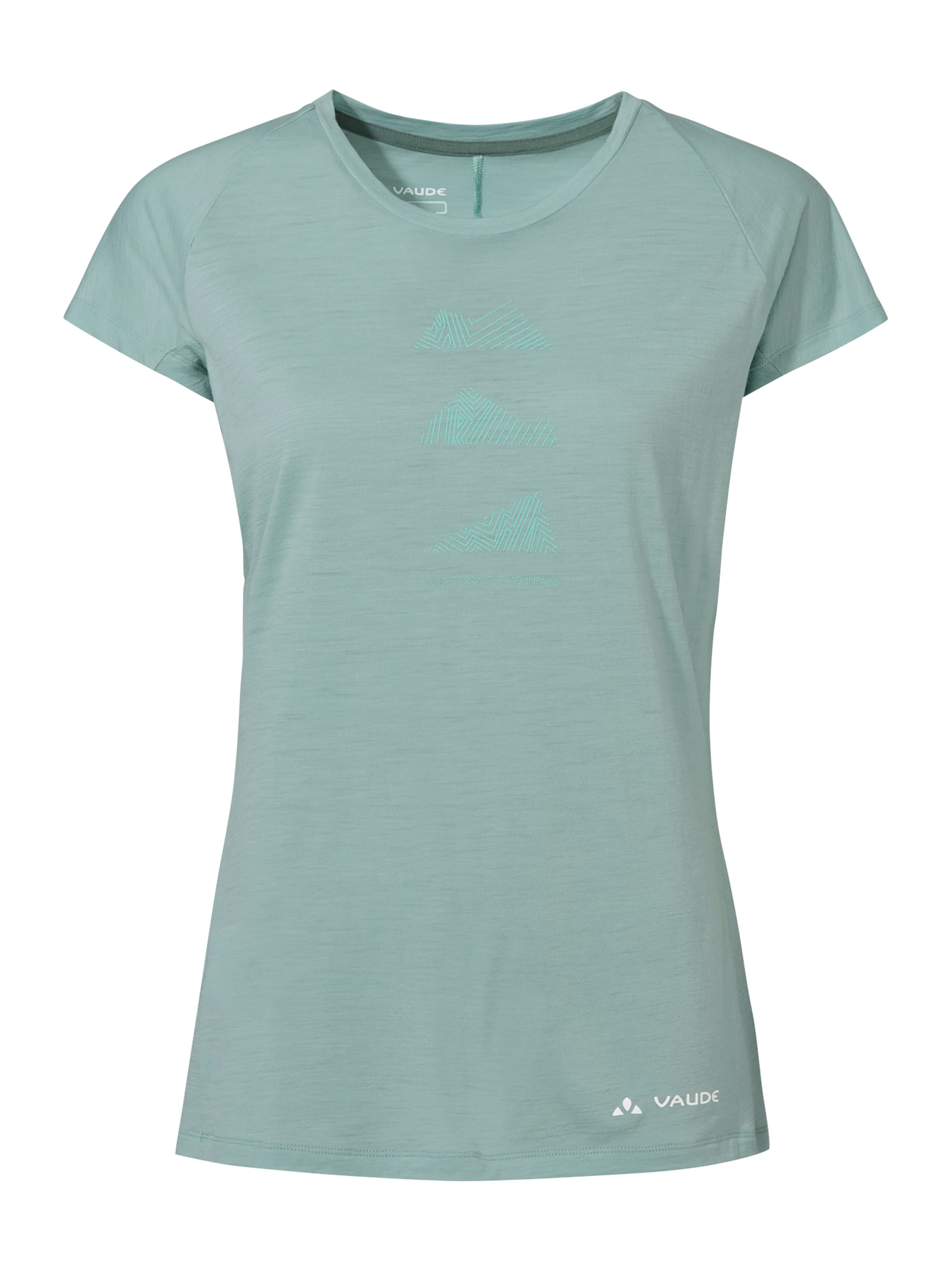 VAUDE Functioneel shirt 'Tekoa ' in Groen: voorkant