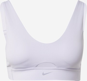 NIKE Sport bh 'Indy' in Lila: voorkant