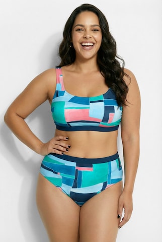 Ulla Popken Bandeau BH in Grün: Vorderseite