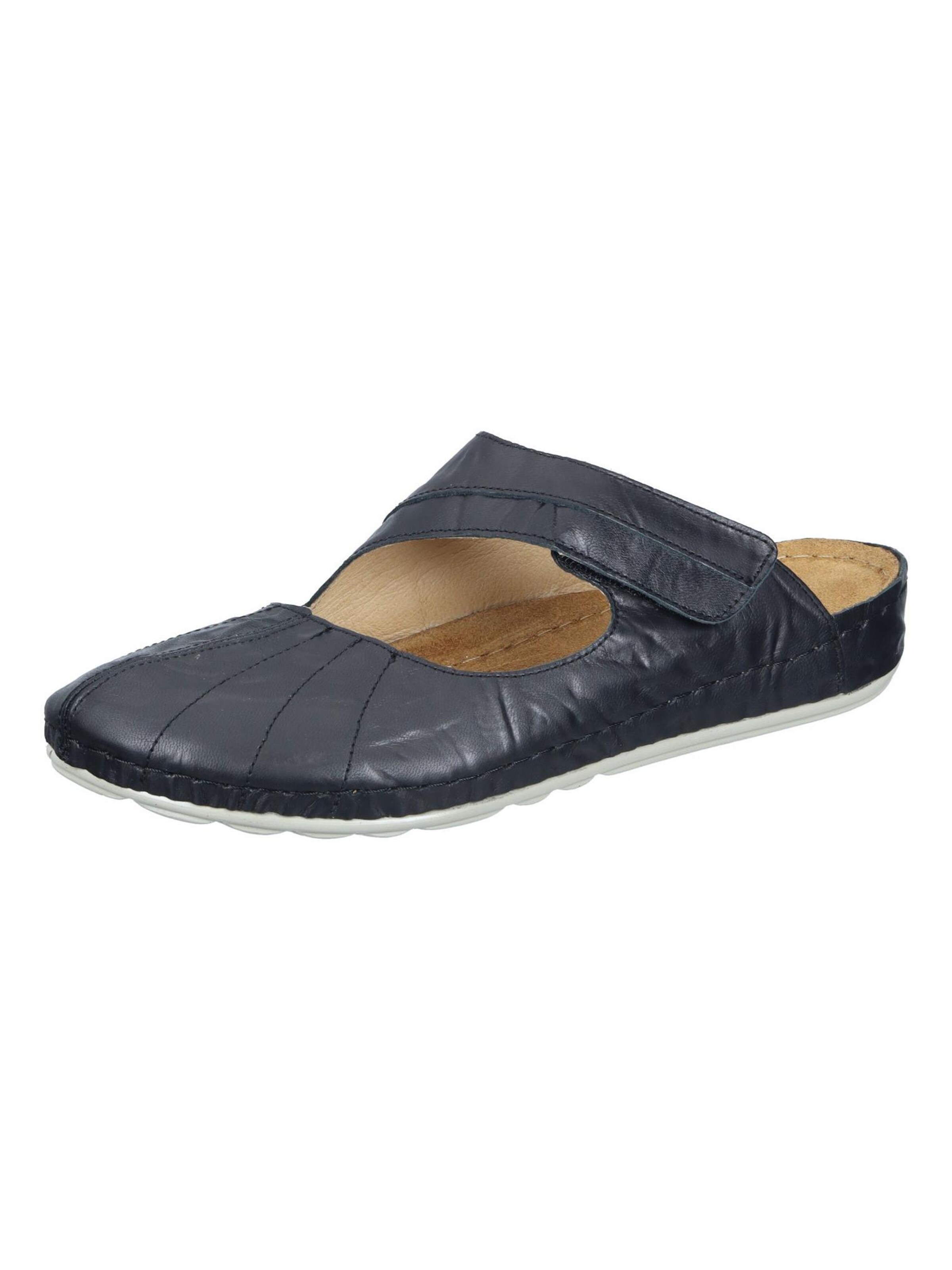 DR. BRINKMANN Mules 'SAGUNT' in Black: front