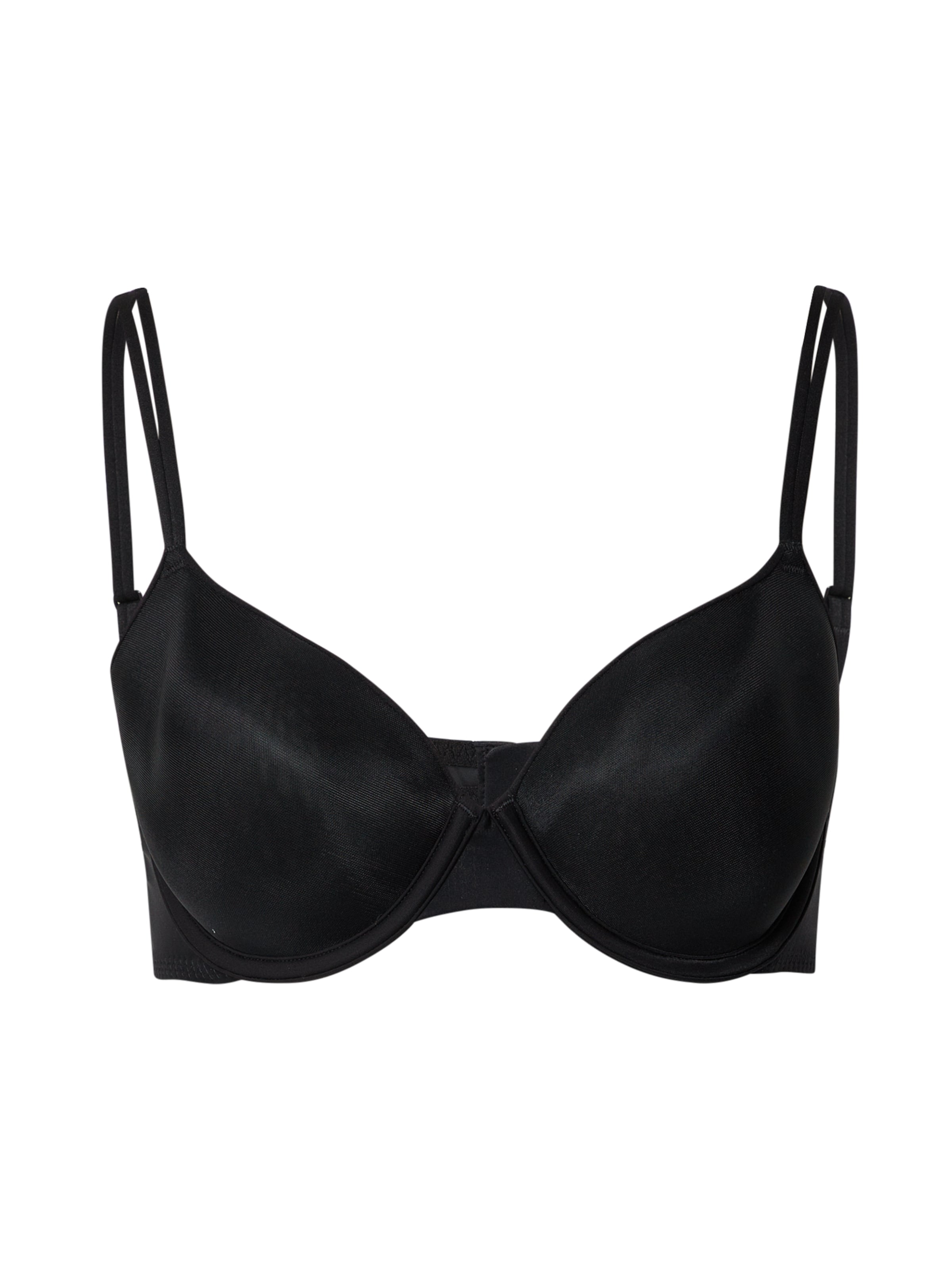 Sutien de tricou Sutien 'Sheer Marquisette' de la Calvin Klein Underwear pe negru: față