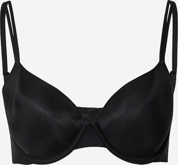 Calvin Klein Underwear T-shirt Behå 'Sheer Marquisette' i svart: framsida